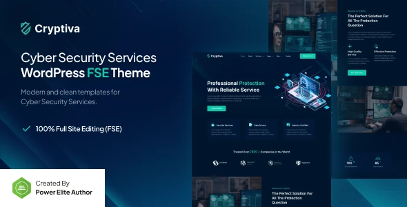 Cryptiva – Cyber Security Services FSE WordPress Theme